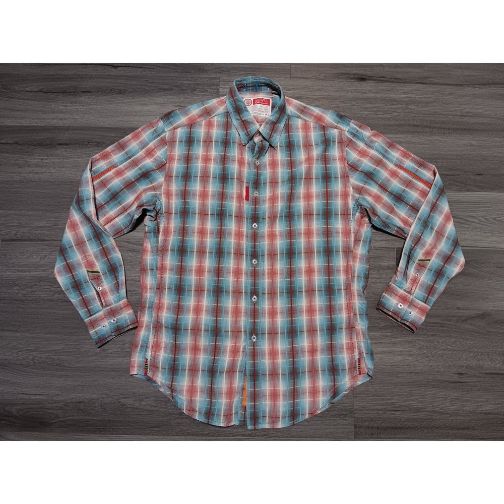 Robert Graham‎ Men's Multicolor Plaid Freshly Laundered Shirt Size Large